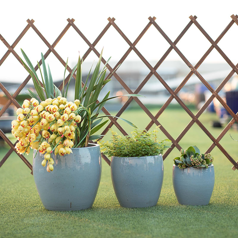 Jardinières d'extérieur, grandes jardinières de jardin, grand pot de fleurs en céramique